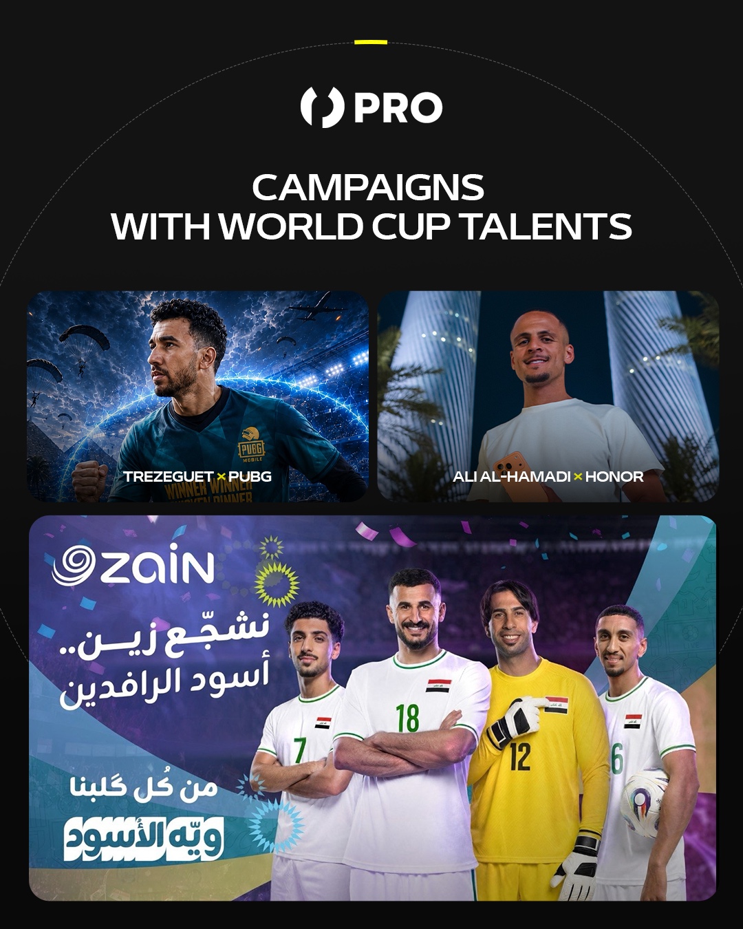 Campaigns with World Cup talents